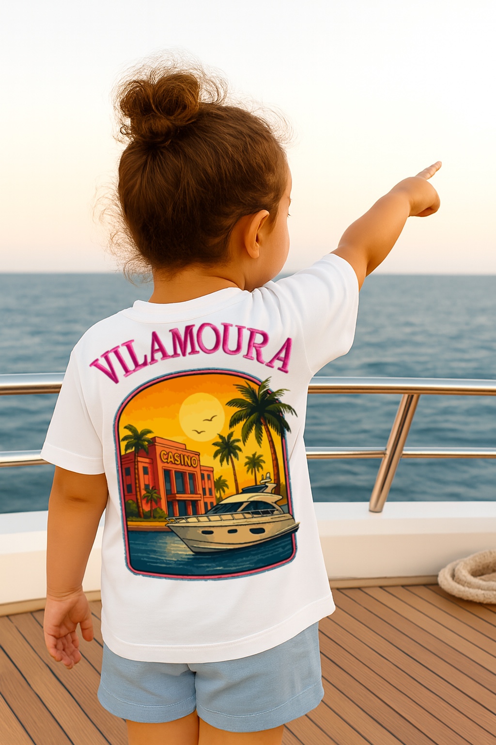 Lookbook — édition blanc sur le pont du yacht