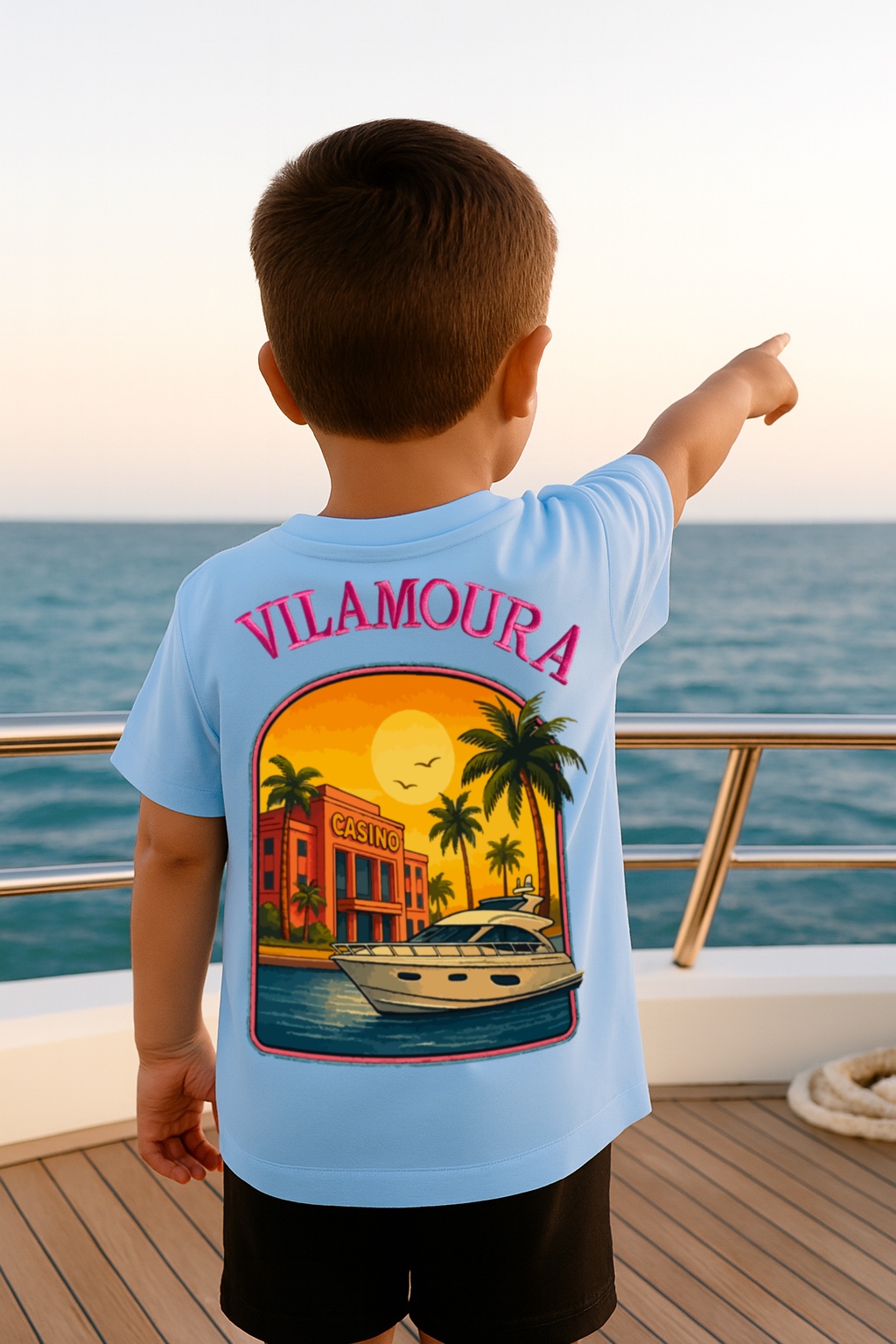 Vilamoura T-Shirt — Bleu Côte — photographie produit