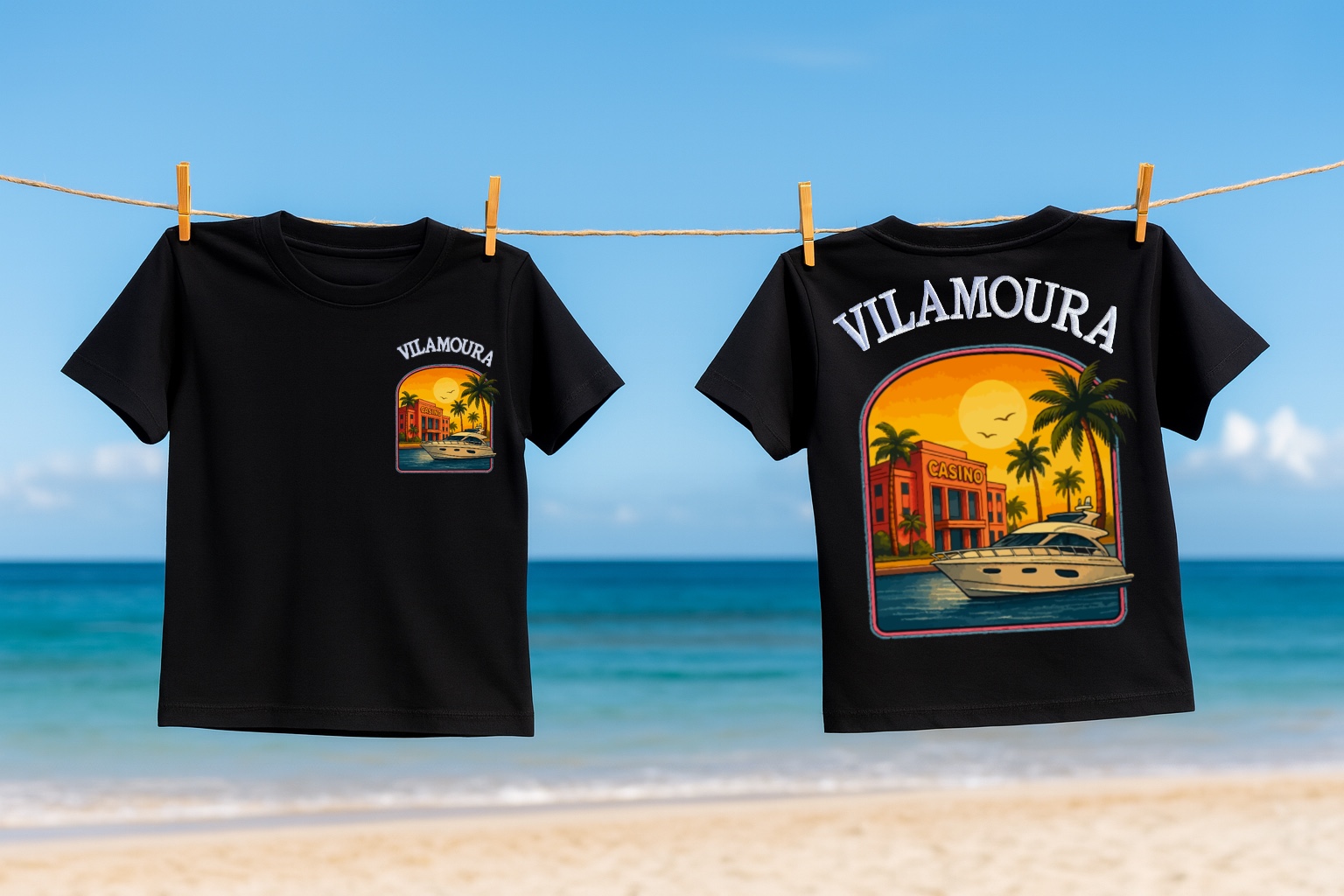 Vilamoura T-Shirt — Noir — photographie produit